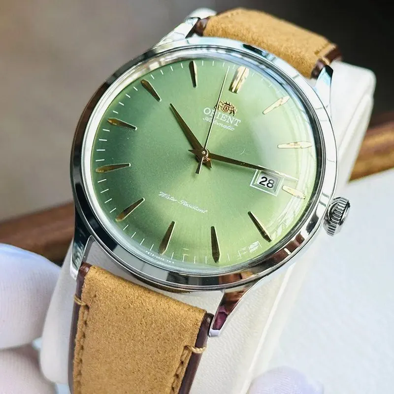 Orient Bambino 2nd Generation Version 4 Green Dial Men's Watch- RA-AC0P01E